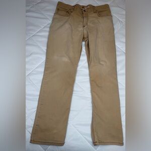 Carhartt Rugged Flex Duck Work Pants 34x30 Khaki Relaxed Fit Utility